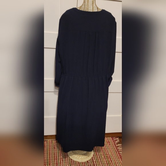 Creation L Navy Drawstring Waist Dress - Picture 2 of 8